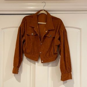 Brown Corduroy shacket